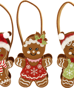 9609 FELTBAGS GINGERMEN S/3